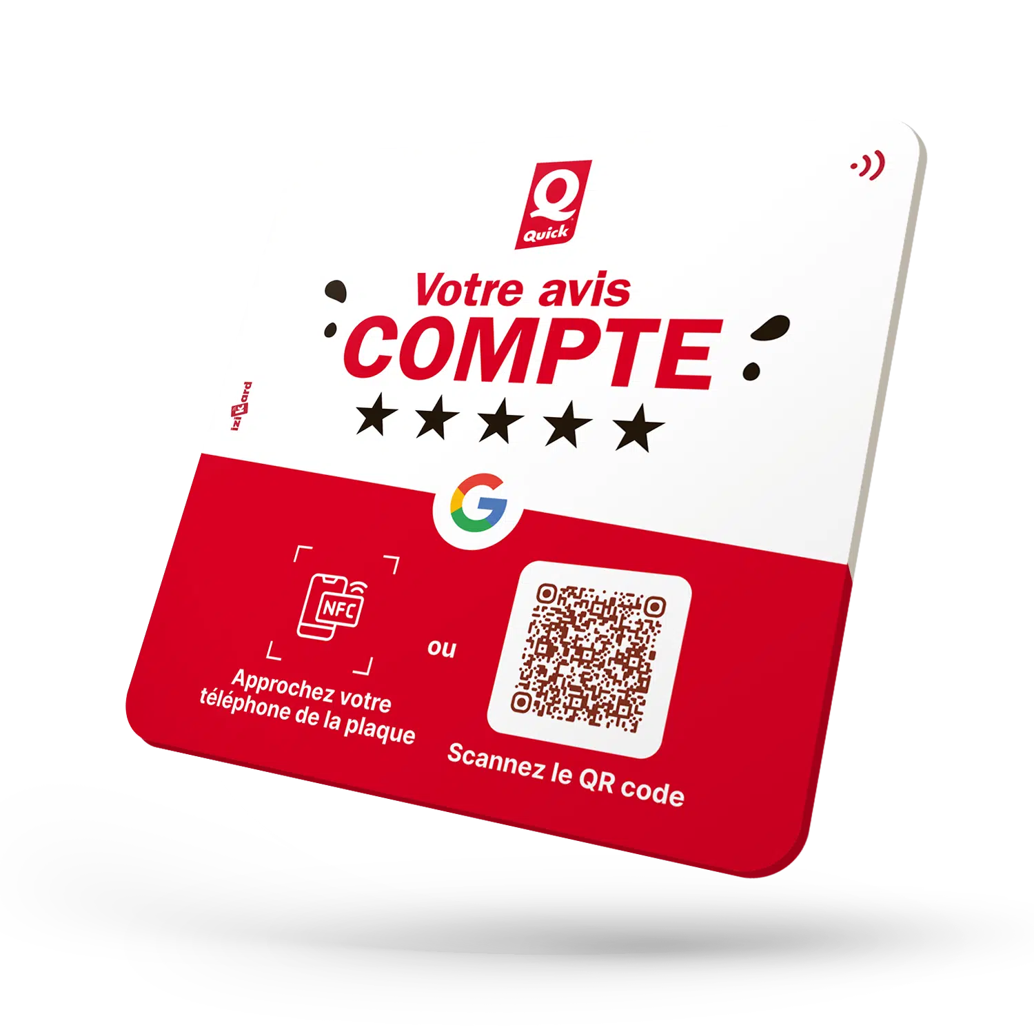 Chaîne de restaurants avec plaques AvisUp - McDonald's, KFC style